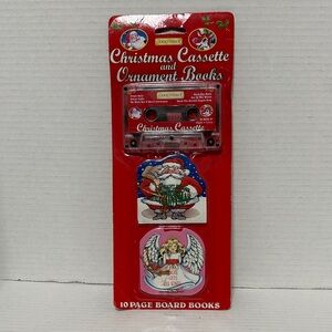 1995 Christmas Cassette and Ornament Books - Red